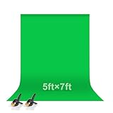 EMART 1,5x2m Greenscreen Grüner Hintergrund Polyester Grüne Chromakey...