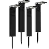 OUSFOT Solarstrahler für außen Garten [4 Stück] IP65 Wasserdicht...