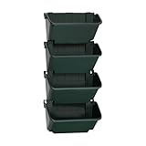 TkkMivcOC Pflanztaschen Hängend, Vertikale Garten Pflanzenwand mit 4...