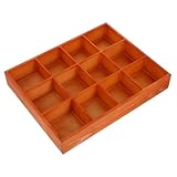 ABOOFAN Schubladentrenner aus Holz mit Fächern für Socken Unterwäsche...