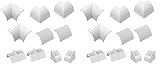 D-Line CLOAP22QSW Kabelkanal Clip-Over Verbindungsstücke Multipack,...