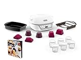 TEFAL KD812110 Cake Factory Délices Silver Cake Gerät, 5 automatische...