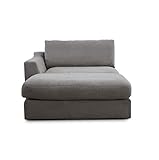 CAVADORE Sofa-Modul 'Fiona' Longchair mit Armteil links / XXL-Recamiere...