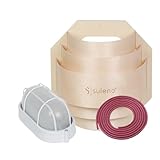 SULENO - Sauna Leuchte BELLA, Saunalampe, Saunaleuchte aus Holz,...
