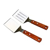 KLAQQED Pfannenwender Grillspachtel Set Edelstahl - Grillwender Spatula...