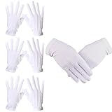 3 Paar weiße Handschuhe, Premium-Nylon-Handschuhe, für Herren und Damen,...