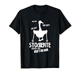 Stockente Läuft Bei Mir Nordic Walking Fun T-Shirt