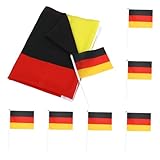 IWOWHERO 1 Set Handflaggen Deutschland Verschleißfeste Deutschlandflaggen...