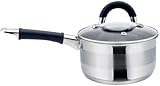 Kochtopf mit Deckel und Griff 500ml 12cm KH-1253 Edelstahl
