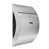 Designer Briefkasten Wandbriefkasten inkl. Zeitungsfach, Großer eleganter...