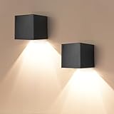 YUNYODA Solar Wandleuchte Aussen, 2 Stück Solarlampen für Außen Garten...