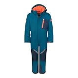 Trollkids Kinder Schneeoverall Isfjord, Madeira Blau/Tieforange, Größe...