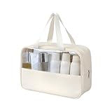 Qoukonao Waschtasche Für Damen,Transparenter Aufbewahrungs Organizer |...