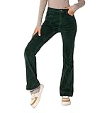 Nina Carter J221 Damen Hochtaillierte Bootcut Stretch-Cordhose aus Samtigem...