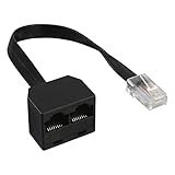 InLine 69933 ISDN Verteiler 1x RJ45 St an 2x RJ45 Bu, (8P8C) mit 15cm...