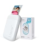 Liene Mini Fotodrucker für Smartphone(5x7,6cm) - mit 50 Blatt...