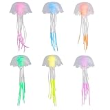 6 Pcs Aquarium Deko, Leuchtende Quallen, Aquarium Dekoration, Künstliche...