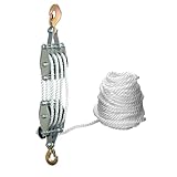 QWORK® Schwerlast Flaschenzug Maximale Kapazität: 2000 kg Max. Hubhöhe:...