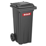 Sulo 120 Liter Müllbehälter Mülltonne Abfalltonne | Grau | Für alle...