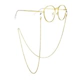 Elkuaie Brillenketten für Herren und Damen, Hängende Halsbrillenseile,...