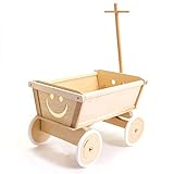 HolzFee Kinder Handwagen Holz 50 cm Buche naturbelassen vormontiert...