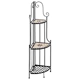 Kleines Eckregal stehend 115cm Pflanzenständer Outdoor Pflanzenregal...