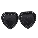 Toyvian 2 Stück Premium Herzform aus Kohlenstoffstahl Antihaftbeschichtet...