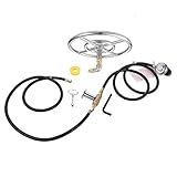 DRELD Propangas Feuerstelle Set Brenner Ring Kit 12 Zoll Gas Feuerstelle...