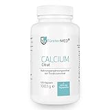 FürstenMED® Calcium Citrat Kapseln - Calcium hochdosiert - Reines...