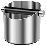 Abklopfbehälter für Siebträger mit Rutschfester Gummifuß Abnehmbarer...