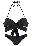 s.Oliver Push-Up-Bikini Set in schwarz