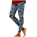 Halloween Leggings Damen Shape, Lustige Kürbis Muster Yogahose Damen Gym,...