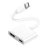 USB-C auf HDMI Adapter, 4K Typ-C auf HDMI with 100W Charging HD Video Audio...