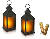 NECESITAS LED Laterne Outdoor & Indoor – 2er Set – inkl. Batterien –...