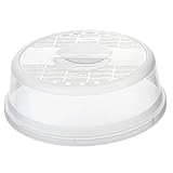 Rotho Basic Mikrowellenabdeckhaube, Kunststoff, Transparent, Durchmesser...