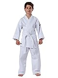 Kwon Unisex Kinder Kampfsportanzug Karate Basic Anzug, Weiß, 110 EU