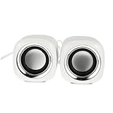 NUOBESTY USB Desktop Lautsprecher Dual Speaker Design mit Lautstärkeregler...