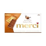 merci Tafelschokolade Edel-Nougat – 1 x 112g – Feinste Täfelchen aus...