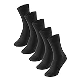 Schiesser Herren 5 Pack Strümpfe - Stay Fresh Socken, Schwarz_173200,...