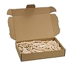 Tolux Holzdübel 8x40 [mm] Packung mit 500 Stück, Rillendübel,...