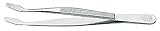 LINDNER Das Original Pinzette, vernickelt, 120 mm, mit abgebogenen...