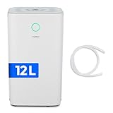 MEDION DH10 Luftentfeuchter elektrisch (bis zu 50m³ (15m²), 12Liter/24h,...