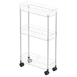 Rolling Cart - Mehrschichtiger Aufbewahrungstrolley mit Rollen, mobiler...