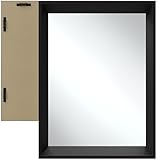 tectake® großer Spiegel, Spiegel Wand schwarz, Wandspiegel groß mit...