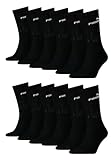 PUMA Unisex Crew Tennissocken Sportsocken Socken für Damen Herren 12 Paar,...