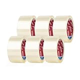 GRIFEMA GA4003-6, 6 Rollen Geräuscharmes Paketklebeband, Paketband für...