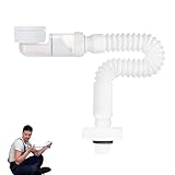 1 1/4 Zoll Raumsparsiphon Waschtisch, Waschbecken Ablaufgarnitur,...