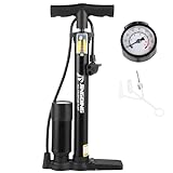 Fahrrad Luftpumpe - Standluftpumpe mit Manometer 45cm -...