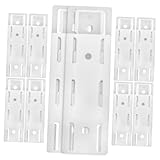 Lurrose 10 Stück Abs Selbstklebend Wandmontierbar Bohrfrei Platzsparend...