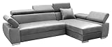 MEBLE-LUX - Ecksofa OTTO, Eckcouch mit Schlaffunktion, Federkern,...